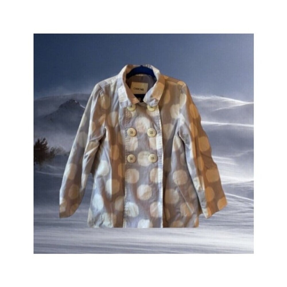 Cherokee Girl’s Collar Polka Dot Trench Coat